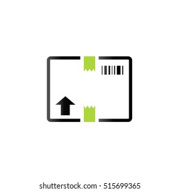 Logistic box icon in duo tone color. Delivery storage shipping