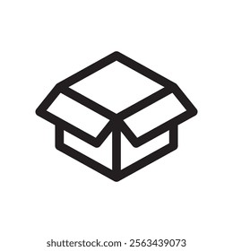 Logistic box icon. Fast delivery icon template design