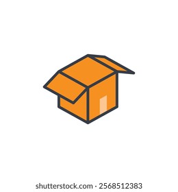 Logistic box icon. Fast delivery icon template design