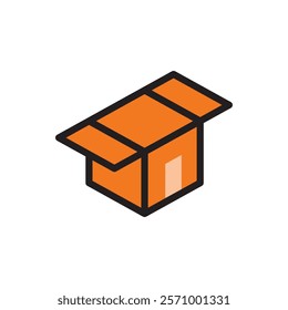 Logistic box icon. Fast delivery icon template design