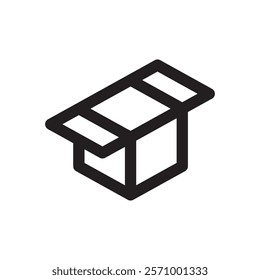 Logistic box icon. Fast delivery icon template design