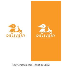 Logistic box logo  delivery logo  fast delivery template design and simple design