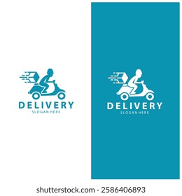 Logistic box logo  delivery logo  fast delivery template design and simple design