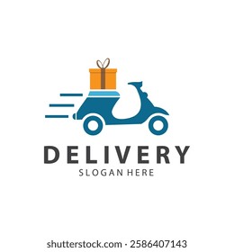 Logistic box logo  delivery logo  fast delivery template design and simple design