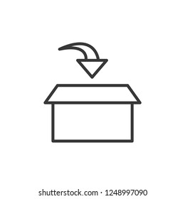 Logistic Box Modern Simple UI Vector Icon 