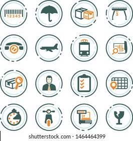 Logistic color vector icons for user interface design