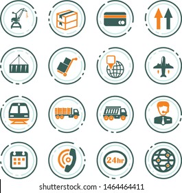 Logistic color vector icons for user interface design