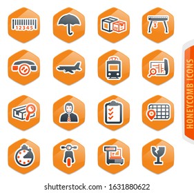 Logistic color vector icons for user interface design