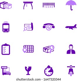 Logistic color vector icons for user interface design