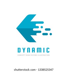 Logistic company - concept business logo template vector illustration in flat style. Abstract arrow creative sign. Transport delivery service symbol. Graphic design element.  