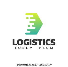 Logistic Company Logo. Arrow Icon. Delivery Icon. Arrow Logo. Business Logo. Arrow Vector. Delivery Service Logo. Web,Network, Digital, Technology, Marketing Icon.