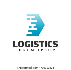 Logistic company logo. Arrow icon. Delivery icon. Arrow logo. Business logo. Arrow vector. Delivery service logo. Web,Network, Digital, Technology, Marketing icon.