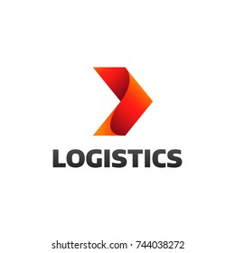 Logistic company logo. Arrow icon. Delivery icon. Arrow logo. Business logo. Arrow vector. Delivery service logo. Web icon. Network, Digital, Technology, Marketing icon.