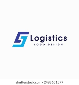 Logistic company Logo, concept business logo template vector illustration, Abstract arrow creative sign, Transport delivery service symbol, Graphic design element