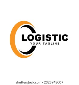 Logistic Company Logo Vector With slogan template