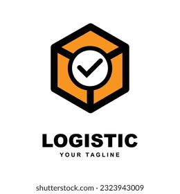 Logistic Company Logo Vector With slogan template