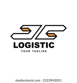 Logistic Company Logo Vector With slogan template