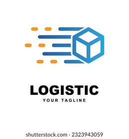 Logistic Company Logo Vector With slogan template