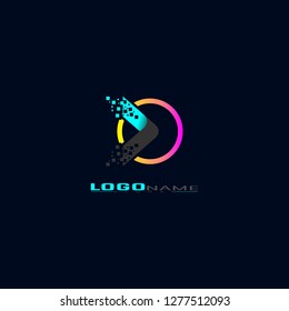 Logistic company vector logo. Arrow icon. Delivery icon. Arrow icon. Arrow vector. Delivery service logo. Web, Digital, Speed, Marketing, Network icon. Pixel logo. Pixel art. Pixel icons.