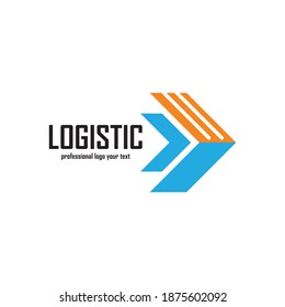 Logo vectorial de la empresa logística. Icono de flecha. Icono de entrega. Logo de flecha. Logo de negocios. Vector de flecha. Logo del servicio de entrega. Icono Web, Digital, Marketing, Red. Icono de tecnología.

