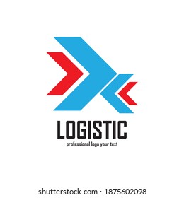 Logistic company vector logo. Arrow icon. Delivery icon. Arrow logo. Business logo. Arrow vector. Delivery service logo. Web, Digital, Marketing, Network icon. Technology icon.
