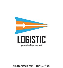 Logistic company vector logo. Arrow icon. Delivery icon. Arrow logo. Business logo. Arrow vector. Delivery service logo. Web, Digital, Marketing, Network icon. Technology icon.
