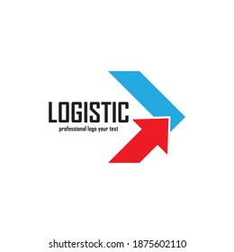 Logistic company vector logo. Arrow icon. Delivery icon. Arrow logo. Business logo. Arrow vector. Delivery service logo. Web, Digital, Marketing, Network icon. Technology icon.
