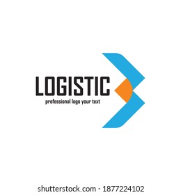 Logo vectorial de la empresa logística. Icono de flecha. Icono de entrega. Logo de flecha. Logo de negocios. Vector de flecha. Logo del servicio de entrega. Icono Web, Digital, Marketing, Red. Icono de tecnología.
