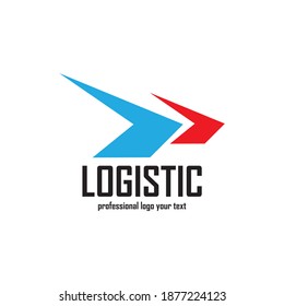 Logistic company vector logo. Arrow icon. Delivery icon. Arrow logo. Business logo. Arrow vector. Delivery service logo. Web, Digital, Marketing, Network icon. Technology icon.
