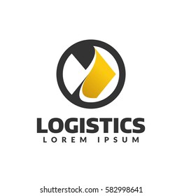 Logistic company vector logo. Arrow icon. Delivery icon. Arrow logo. Business logo. Arrow vector. Delivery service logo. Web, Digital, Marketing, Network icon. Technology icon.