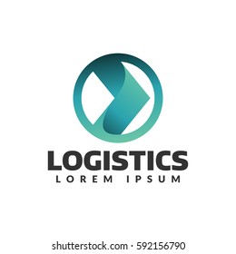 Logistic company vector logo. Arrow icon. Delivery icon. Arrow logo. Business logo. Arrow vector. Delivery service logo. Web, Digital, Speed, Marketing, Network icon. Technology icon.