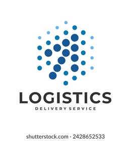 Logistic company vector logo. Delivery icon. Arrow icon. Arrow vector. Delivery service logo. Web, Digital, Speed, Marketing, Network icon. Pixel logo. Pixel art. Pixel icons.