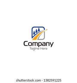 Logistic company vector logo Design
