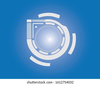 Logistic company vector logo, technology, template, background