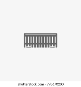 logistic container vector icon