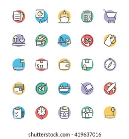Logistic Delivery Cool Vector Icons 2