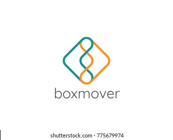 logistic delivery courier service logo. money finance connection concept design. abstract arrow symbol vector illustration