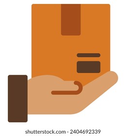 Ilustración vectorial de objeto de entrega logística