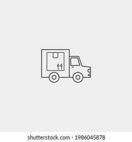 Logistic delivery vector icon illustration sign