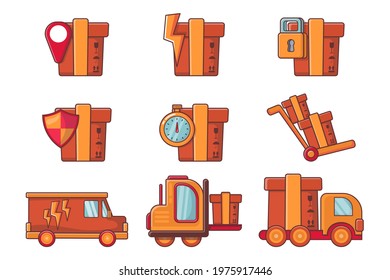 Logistic and Delivery vector illustration Collection 