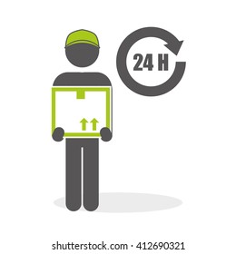 Logistic design. Shipping and Delivery conception 