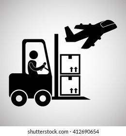 Logistic design. Shipping and Delivery conception 