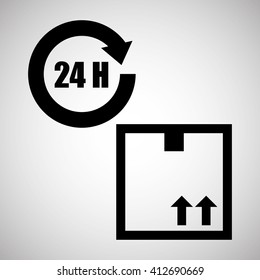 Logistic design. Shipping and Delivery conception 