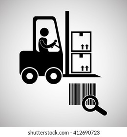 Logistic design. Shipping and Delivery conception 