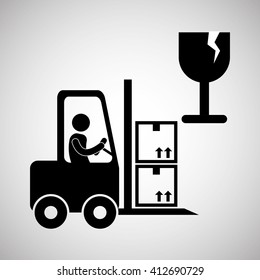 Logistic design. Shipping and Delivery conception 