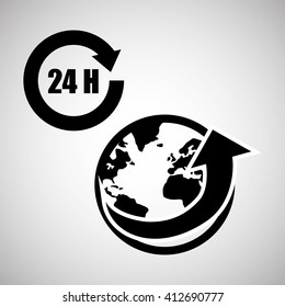 Logistic design. Shipping and Delivery conception 