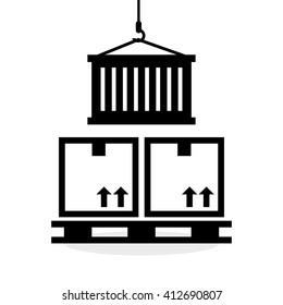 Logistic design. Shipping and Delivery conception 