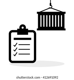 Logistic design. Shipping and Delivery conception 