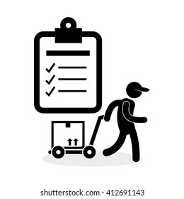 Logistic design. Shipping and Delivery conception 