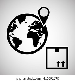 Logistic design. Shipping and Delivery conception 